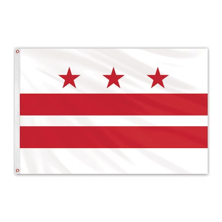 Global Flags Unlimited District of Columbia Outdoor Nylon Flag 4'x6' 200756